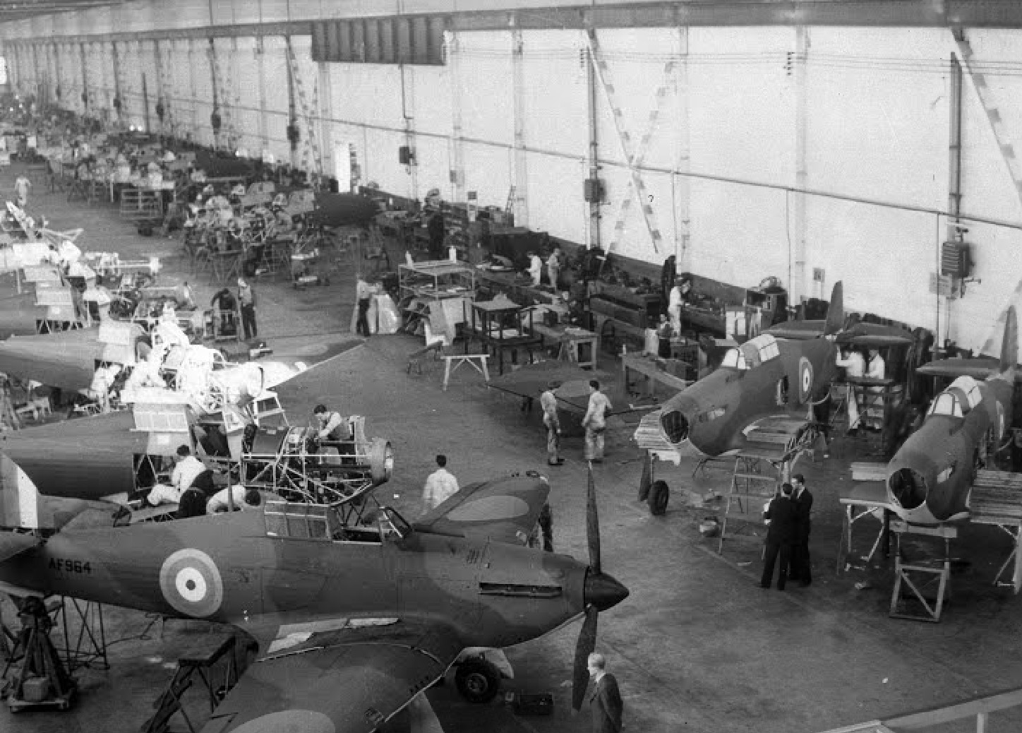 Hawker Hurricane Production Run At Canadian Car & Foundry During Spring 1941