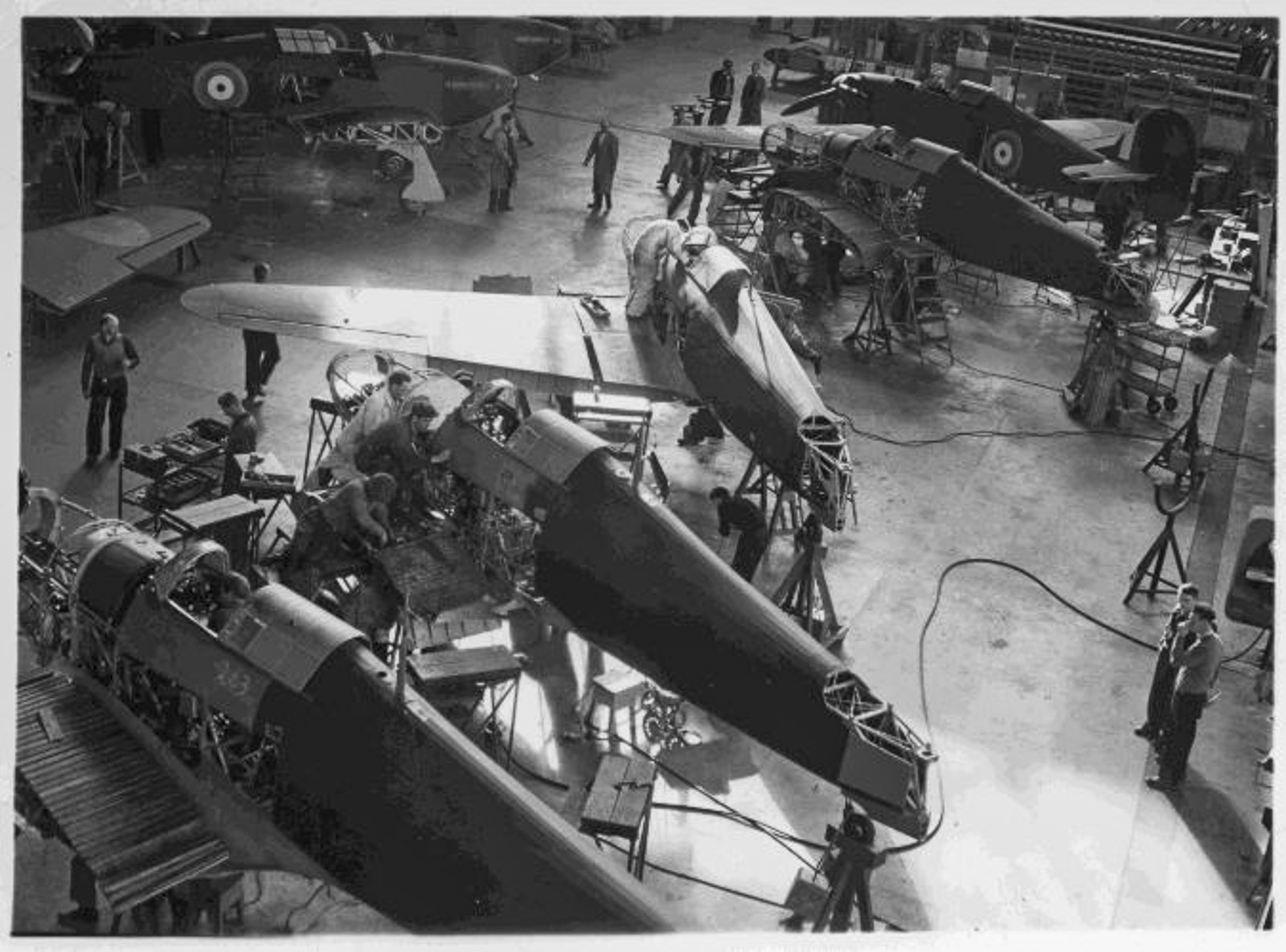 Hawker Hurricanes Under Manufacture At Canadian Car & Foundry