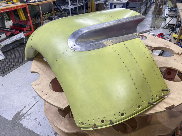 SBD Dauntless – Engine Cowl Restoration Begins