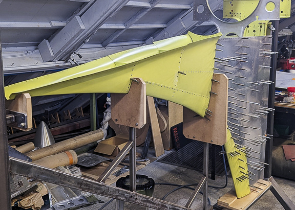 SBD Dauntless – Tail Fin Reassembly Update