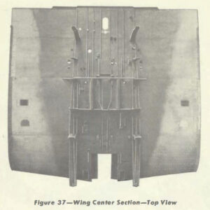 Sbd Wing Center Section (top View) P59 E&m Small